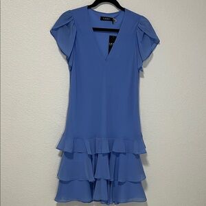 Ralph Lauren Sky Blue Layered Mini Dress